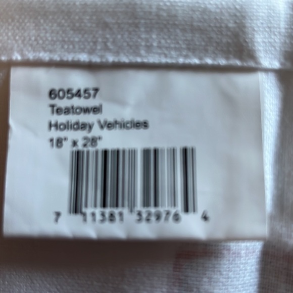 Holiday vehicles tea towel by Stonewall Kitchen NWOT - Picture 4 of 5